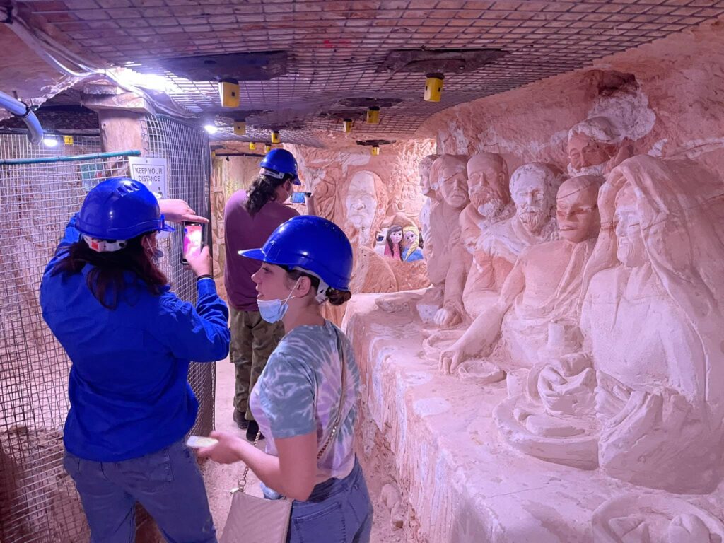 Researchers conducting fish monitoring surveys on the Narran River at the Reserve